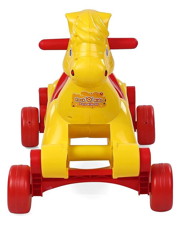 Babyhug Rock 'O' Ride Pony Ride-on - Yellow