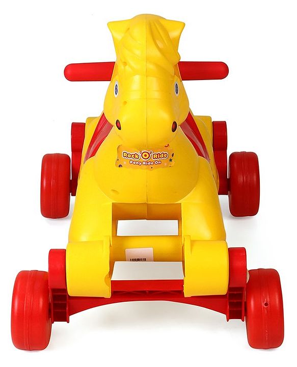 Babyhug Rock 'O' Ride Pony Ride-on - Yellow