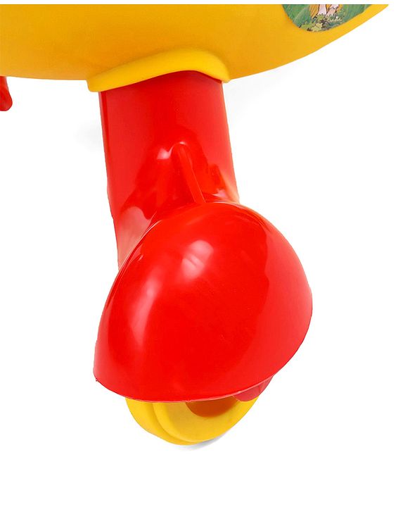 Babyhug Froggy Gyro Swing Car With Easy Steering Wheel - Yellow