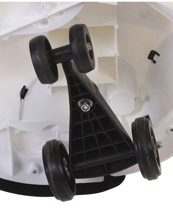 Babyhug Panda Gyro-Swing Car With Steering Wheel - Black & White
