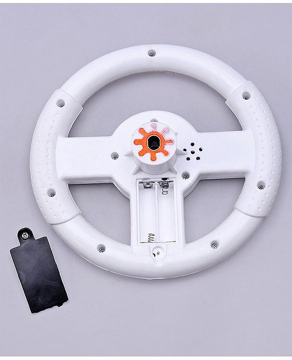Babyhug Baby Panda Gyro Swing Car With Steering Wheel - Black & White
