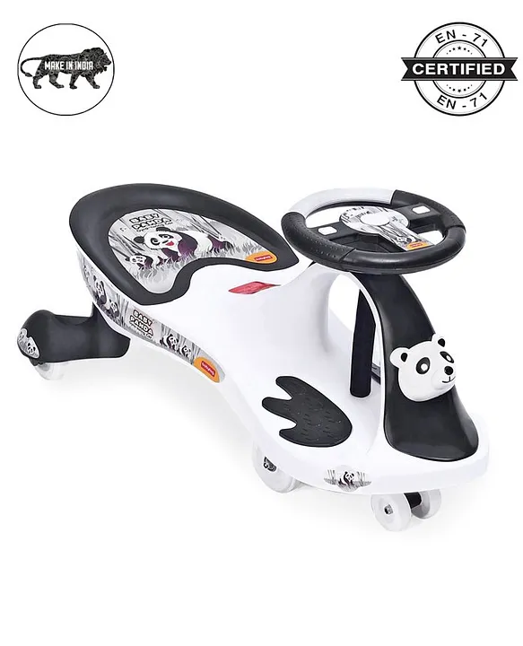 Babyhug Baby Panda Gyro Swing Car With Steering Wheel Black White Online in India Buy at Best Price from FirstCry 650956