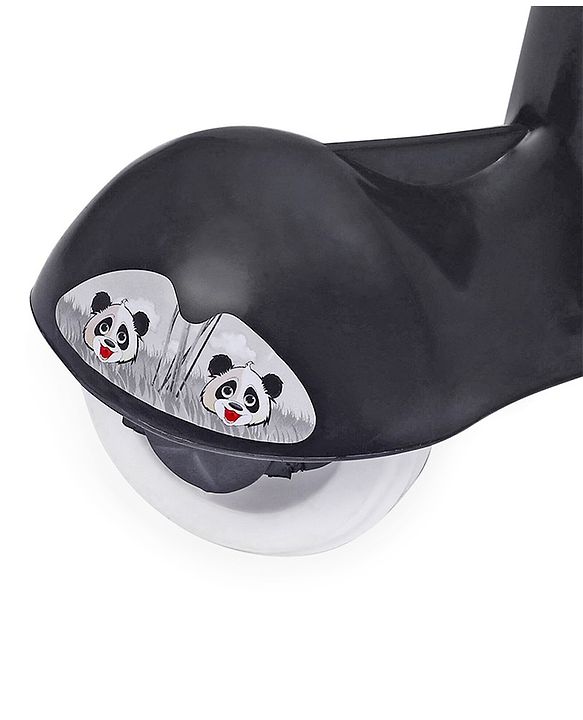 Babyhug Baby Panda Gyro Swing Car With Steering Wheel - Black & White