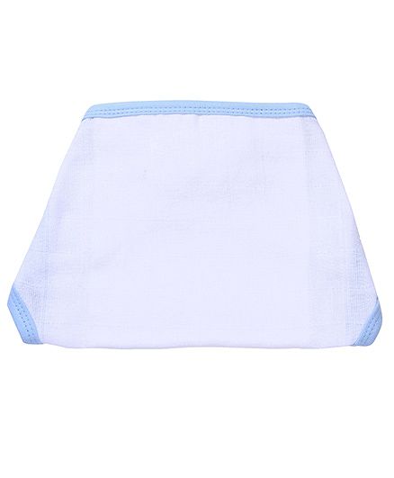 Babyhug 100% Cotton Nappy Set Small Pack Of 5 - Blue And White