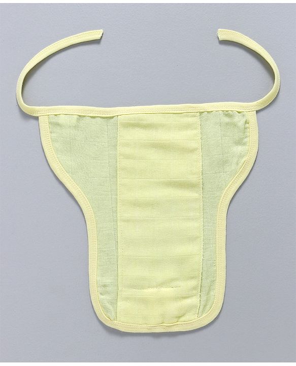 Babyhug Muslin Cloth Nappy Set of 5 Large - Lemon Yellow