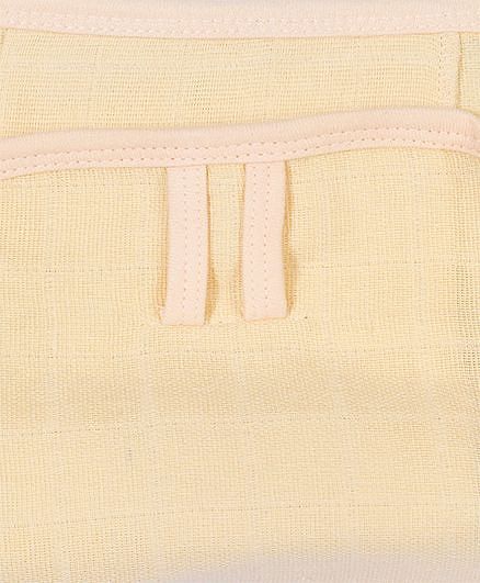 Babyhug Muslin Cloth Nappy Set of 5 Extra Small - Peach