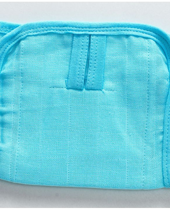 Babyhug Muslin Cloth Nappy Set of 5 Large - Aqua - Large Blue