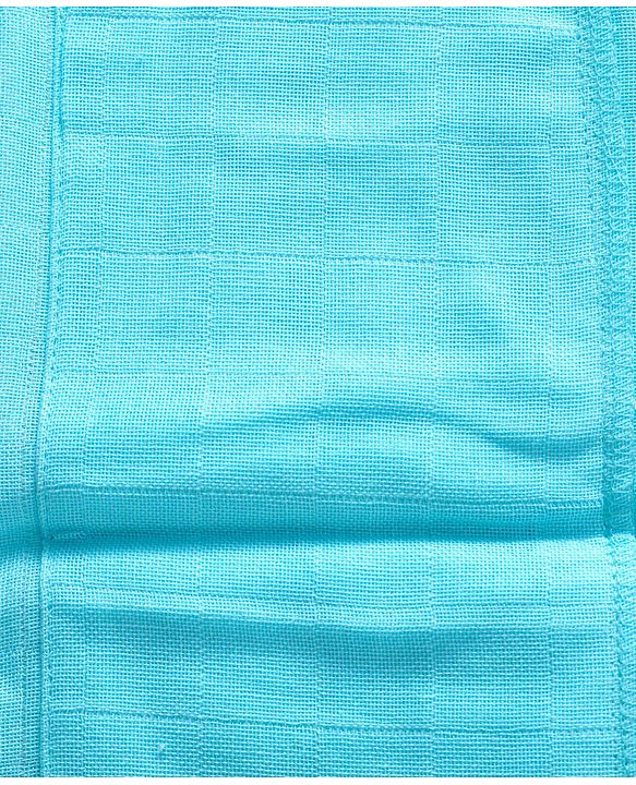 Babyhug Muslin Cloth Nappy Set of 5 Large - Aqua - Large Blue