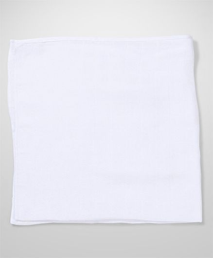 Babyhug Cotton Cloth Nappy Set of 5 Small - White