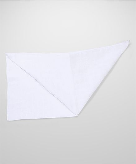 Babyhug Cotton Cloth Nappy Set of 5 Small - White
