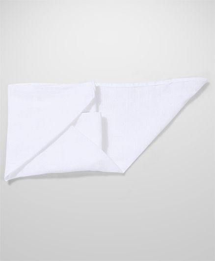 Babyhug Cotton Cloth Nappy Set of 5 Small - White