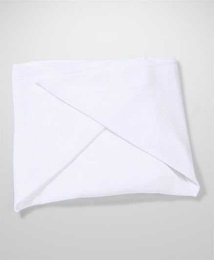 Babyhug Cotton Cloth Nappy Set of 5 Small - White