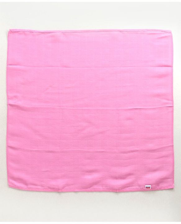 Babyhug Square Cotton Muslin Nappy Set Small Pack Of 5 (Color May Vary)