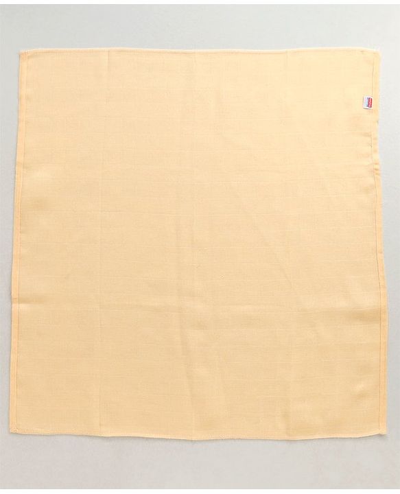 Babyhug Square Cotton Muslin Nappy Set Small Pack Of 5 (Color May Vary)