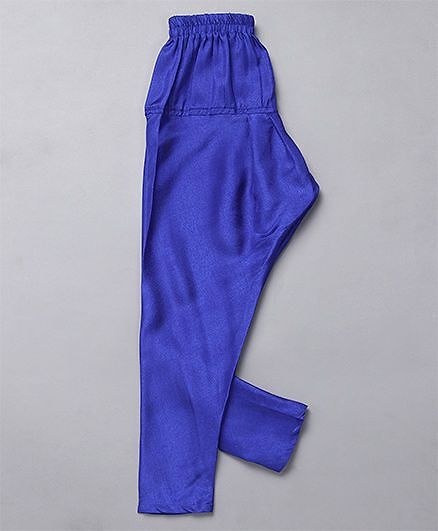 Babyhug Sleeveless Kurti Churidar With Dupatta - Blue
