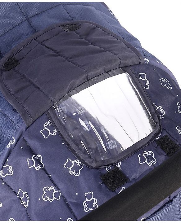 Babyhug Cocoon Stroller With Mosquito Net & Reversible Handle - Blue
