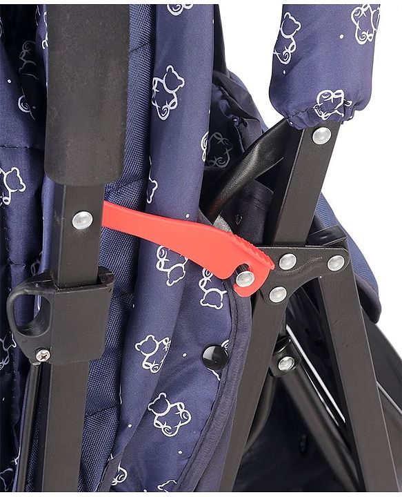 Babyhug Cocoon Stroller With Mosquito Net & Reversible Handle - Blue