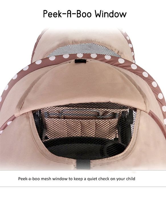 Babyhug Twinster Easy Foldable Twin Stroller with Adjustable Legrest - Coffee Brown