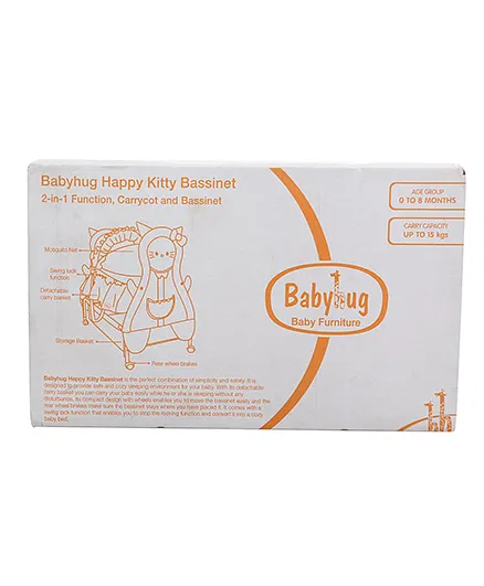 Babyhug love teddy bassinet outlet