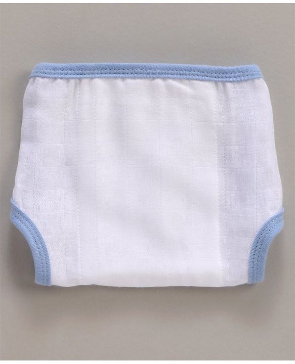 Babyhug 100% Cotton Cloth Nappies With Velcro Small Set Of 5 - Multicolor