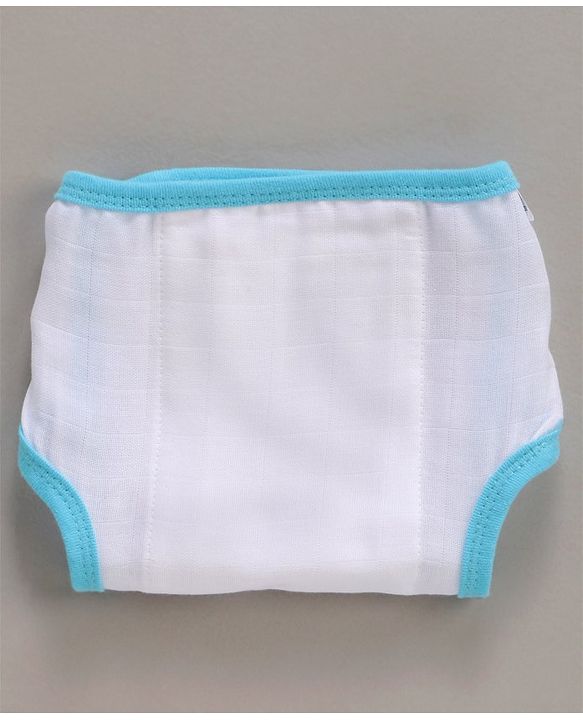 Babyhug 100% Cotton Cloth Nappies With Velcro Small Set Of 5 - Multicolor