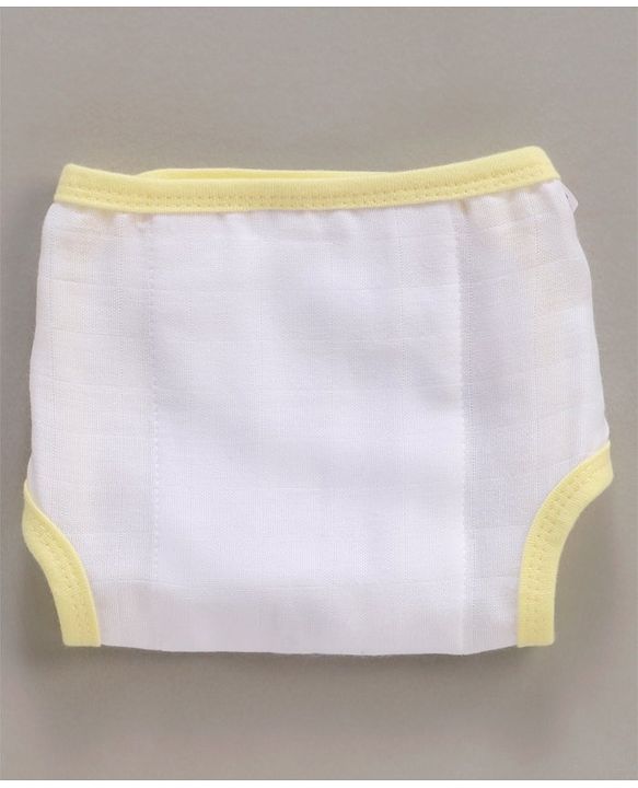 Babyhug 100% Cotton Cloth Nappies With Velcro Small Set Of 5 - Multicolor