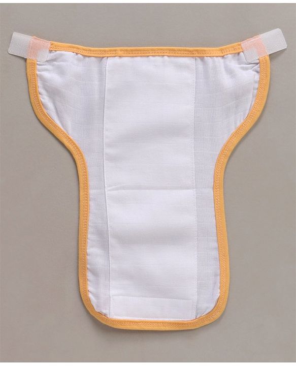 Babyhug 100% Cotton Cloth Nappies With Velcro Small Set Of 5 - Multicolor