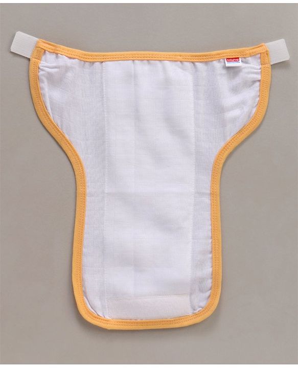 Babyhug 100% Cotton Cloth Nappies With Velcro Small Set Of 5 - Multicolor