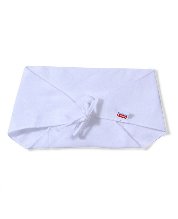 Babyhug 100% Cotton Triangle Cloth Nappies Small Set Of 5 - White