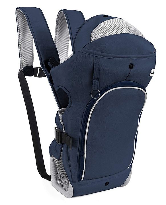 Babyhug Comfort Nest 3 Way Baby Carrier With Adjustable Infant Head Support - Navy