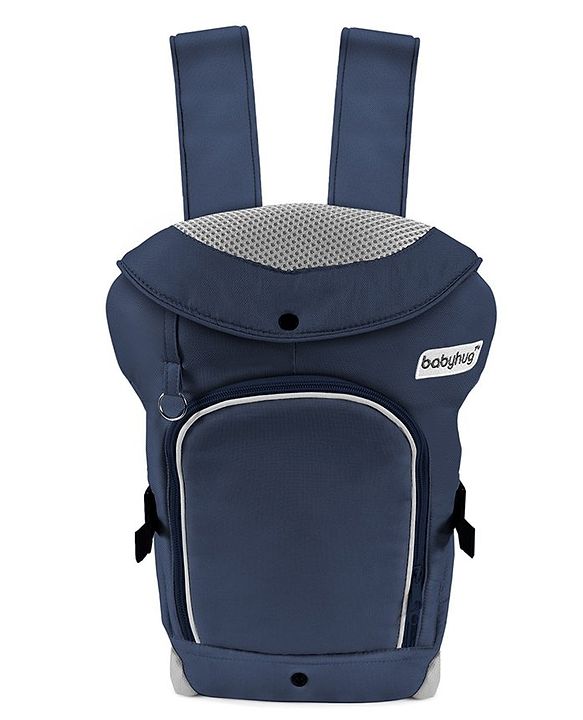 Babyhug Comfort Nest 3 Way Baby Carrier With Adjustable Infant Head Support - Navy