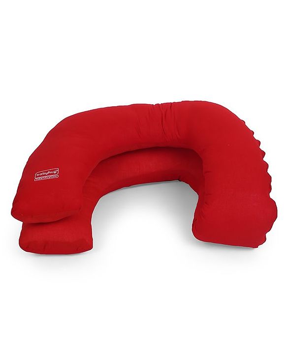 Babyhug C Shape Maternity Pillow - Red