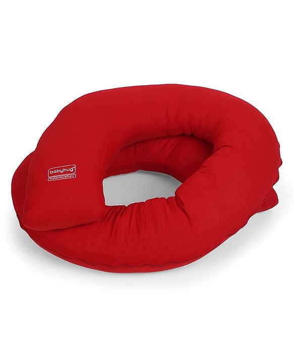 Babyhug C Shape Maternity Pillow - Red
