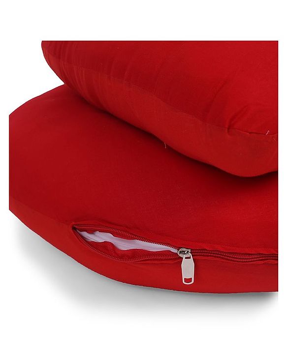 Babyhug C Shape Maternity Pillow - Red