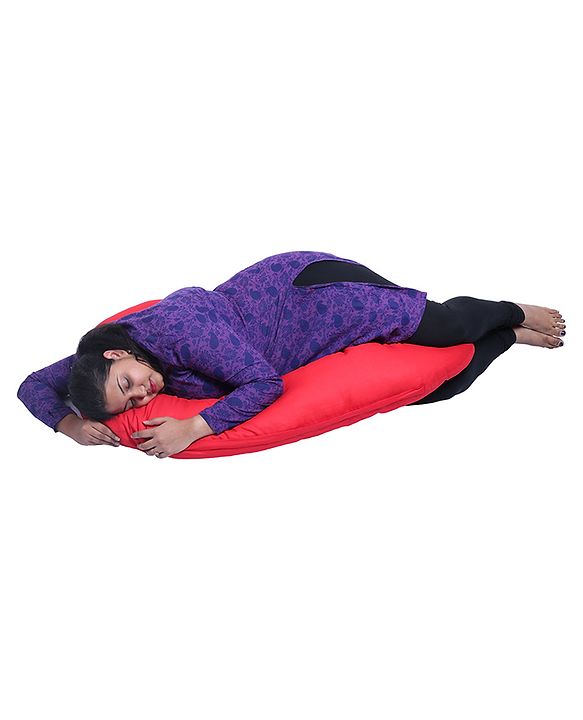 Babyhug C Shape Maternity Pillow - Red