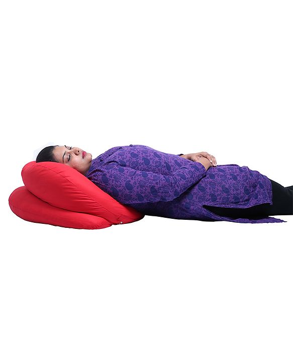 Babyhug C Shape Maternity Pillow - Red