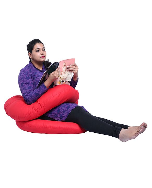 Babyhug C Shape Maternity Pillow - Red