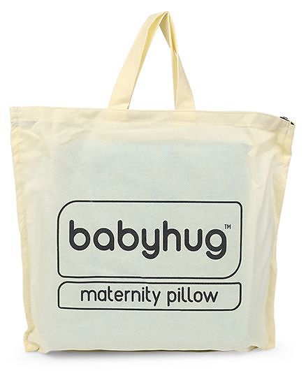 Babyhug Maternity Wedge Pillow With Quilted Cover - Blue