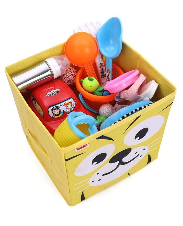 Babyhug Storage Bin Tiger Print - Yellow