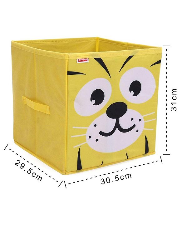 Babyhug Storage Bin Tiger Print - Yellow
