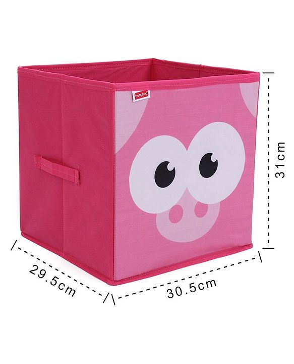 Babyhug Storage Bin Piggy Print - Pink