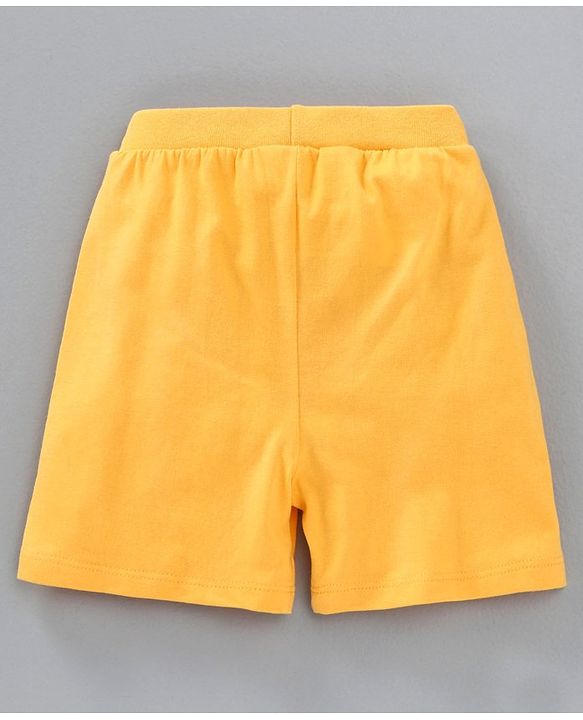 Babyhug Shorts Game Time Print - Yellow