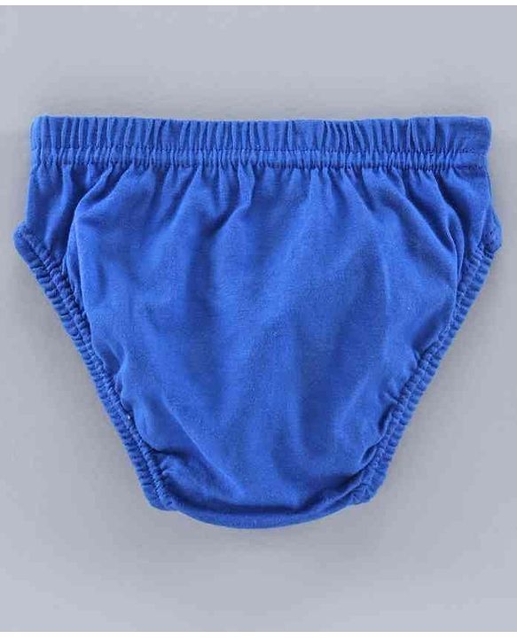 Babyhug 100% Cotton Briefs Multiprint Pack of 3 - White Blue
