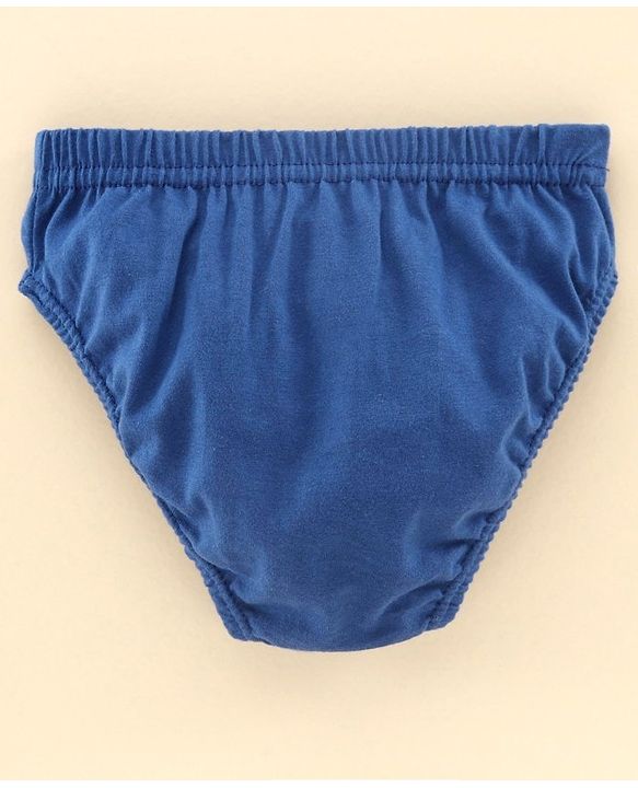 Babyhug 100% Cotton Briefs Pack of 3 - Blue Grey
