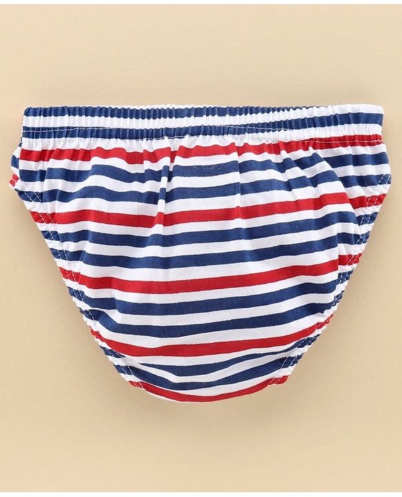 Babyhug 100% Cotton Briefs Pack of 3 - Blue Grey