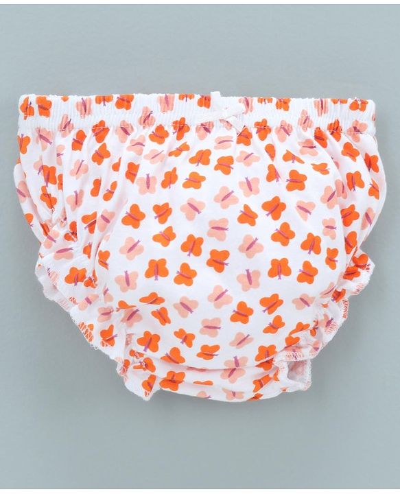 Babyhug 100% Cotton Bloomer Striped & Butterfly Print Pack of 3 - Pink