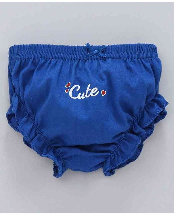 Babyhug 100% Cotton Bloomers Pack of 3 - Navy Blue