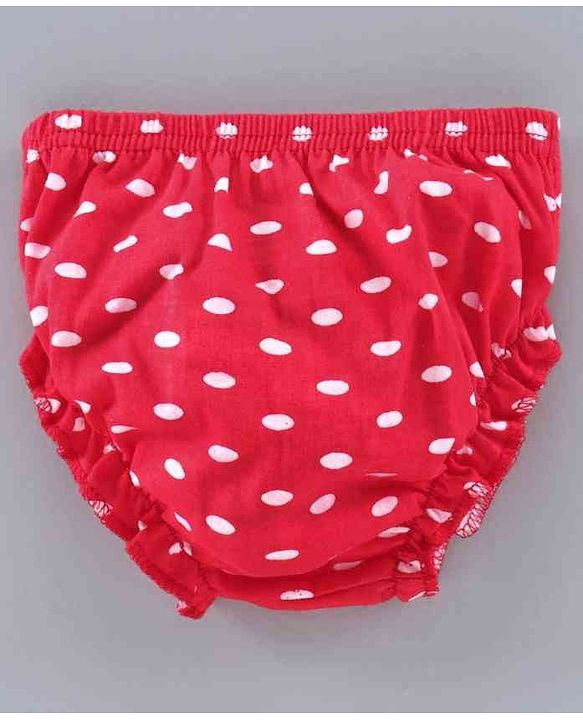 Babyhug 100% Cotton Bloomers Multiprint Pack of 3 - White Red