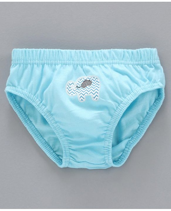 Babyhug 100% Cotton Brief Polka Dot Print Pack of 3 - White Blue