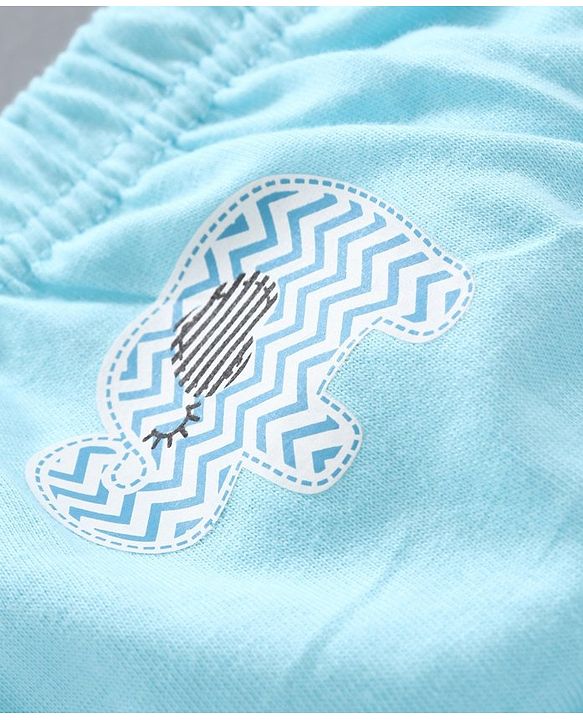 Babyhug 100% Cotton Brief Polka Dot Print Pack of 3 - White Blue